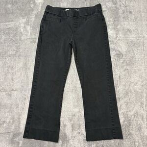 Lee Style Up Womens 12P Black Dress Pants Stretch Straight Career Office